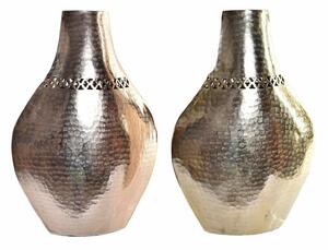 Vase DKD Home Decor Copper 28 x 11 x 41 cm Golden Aluminium Arab Die-cutting (2 Units)