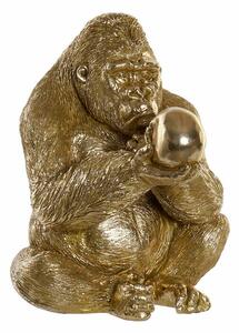 Decorative Figure DKD Home Decor Golden Resin Gorilla (33 x 33 x 43 cm)