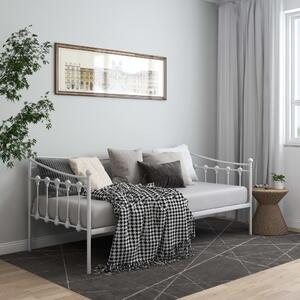 Sofa Bed Frame White Metal 90x200 cm