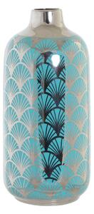 Vase DKD Home Decor Porcelain Turquoise Oriental (15 x 15 x 41.5 cm)