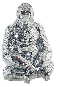 Decorative Figure DKD Home Decor Silver Resin Gorilla (35 x 31 x 46 cm)