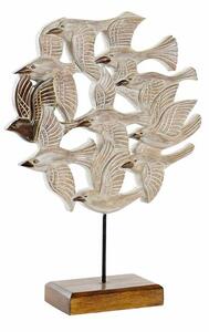 Decorative Figure DKD Home Decor Beige Iron Birds (38 x 11,5 x 54 cm)