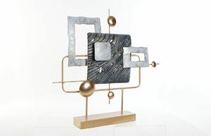 Decorative Figure DKD Home Decor 59 x 8,5 x 55 cm Abstract Blue Golden