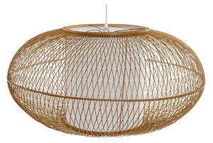 Ceiling Light DKD Home Decor White Natural Bamboo 40 W 83 x 83 x 40 cm