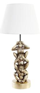 Desk lamp DKD Home Decor Golden White Colonial 220 V 50 W Monkey (30 x 30 x 61 cm)