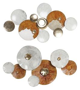 Wall Decoration DKD Home Decor 91 x 5 x 50 cm Terracotta White Circles (2 Units)