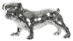 Decorative Figure DKD Home Decor English Silver Bulldog Resin Modern (45,5 x 21,5 x 25 cm)