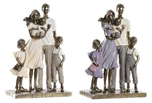 Decorative Figure DKD Home Decor 17,5 x 8,5 x 26 cm Golden Family (2 Units)