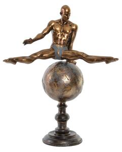 Decorative Figure DKD Home Decor Golden Resin Gymnast Modern (36 x 19 x 46 cm)