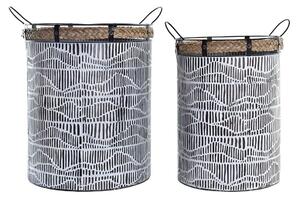 Basket set DKD Home Decor Rope Iron (52 x 42 x 58 cm)