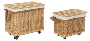 Basket set DKD Home Decor wicker (48 x 33 x 43 cm)