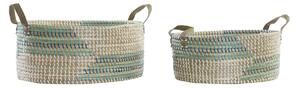 Basket set DKD Home Decor Tropical (45 x 35 x 18 cm)