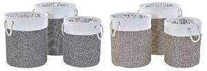 Basket set DKD Home Decor Polyester 40 x 40 x 49 cm (2 Units)