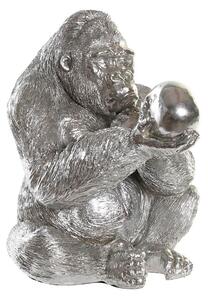 Decorative Figure DKD Home Decor Silver Colonial Gorilla 38,5 x 33 x 43,5 cm