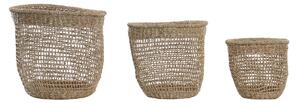 Basket set DKD Home Decor 35 x 35 x 35 cm Boho