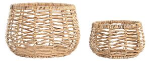 Basket set DKD Home Decor Fibre (48 x 48 x 33 cm)