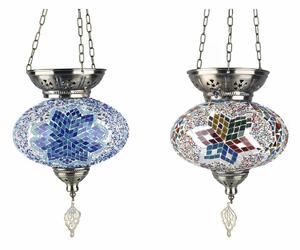 Ceiling Light DKD Home Decor 25 x 25 x 49 cm Crystal Metal Multicolour 25 x 25 x 40 cm 50 W (2 Units)