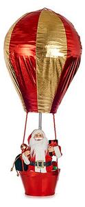 Decorative Figure Balloon Father Christmas 64 x 150 x 64 cm Red Golden Plastic