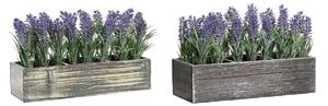 Decorative Plant DKD Home Decor Wood Polyethylene 32 x 14 x 19,5 cm (2 Units)