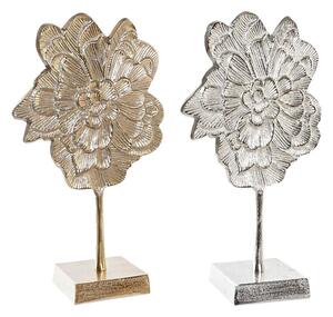 Decorative Figure DKD Home Decor 22 x 10 x 38 cm Flower Champagne Silver Oriental