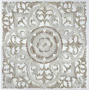 Wall Decoration DKD Home Decor White Mandala MDF Wood (60 x 2 x 60 cm)