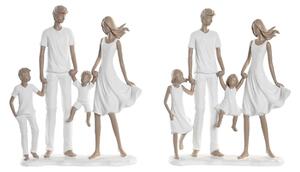 Decorative Figure DKD Home Decor 20,5 x 7,5 x 24,5 cm 20,5 x 6,5 x 24,5 cm Grey White Family (2 Units)