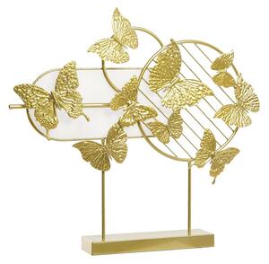 Decorative Figure DKD Home Decor Golden Metal Butterflies (63 x 9 x 58,4 cm)