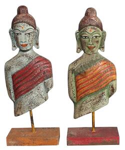 Decorative Figure DKD Home Decor 18 x 9 x 47 cm Buddha Oriental (2 Units)