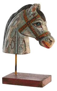 Decorative Figure DKD Home Decor Horse Iron Mango wood (24 x 12 x 35 cm)