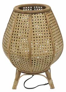 Desk lamp DKD Home Decor Brown Rattan 50 W (29 x 29 x 40 cm)