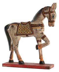 Decorative Figure DKD Home Decor Horse Iron Mango wood (35 x 10 x 42 cm)