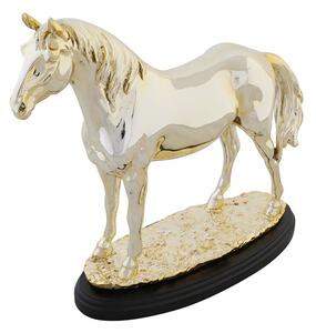 Decorative Figure DKD Home Decor Horse Black Golden Resin (30 x 11,5 x 26 cm)