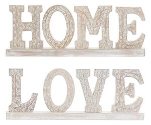 Decorative Figure DKD Home Decor White Stripped 40,5 x 5 x 15 cm (2 Units)