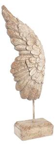 Decorative Figure DKD Home Decor Aged finish White Angel Wings Magnesium (26 x 11 x 65 cm)