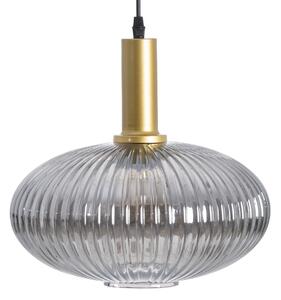 Ceiling Light Crystal Grey Golden Metal 30 x 30 x 26 cm