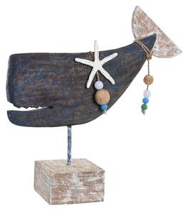 Decorative Figure DKD Home Decor Blue Resin Mango wood (37 x 11 x 39 cm)