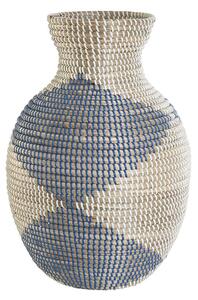 Vase DKD Home Decor Blue Natural Mediterranean 31 x 31 x 50 cm