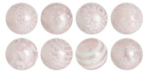 Balls CAPIZ Decoration Pink 10 x 10 x 10 cm (8 Units)