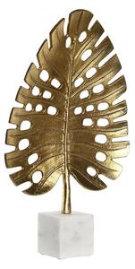 Decorative Figure DKD Home Decor 28 x 7,5 x 47 cm Golden White Tropical Leaf of a plant