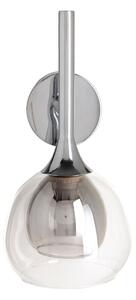 Wall Lamp Crystal Grey Metal 19 x 19 x 30 cm