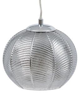 Ceiling Light 20 x 20 x 15,5 cm Crystal Silver Iron Ø 20 cm