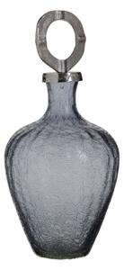 Vase Crystal Grey Metal Silver 20 x 20 x 30 cm