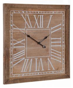 Wall Clock Natural Fir wood 60 x 5 x 60 cm