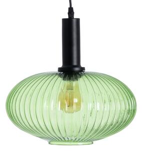 Ceiling Light Crystal Metal Green 30 x 30 x 26 cm