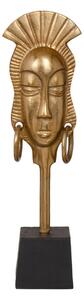 Decorative Figure 14,5 x 10,5 x 50 cm Black Golden African Woman