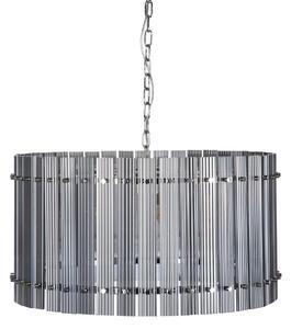 Ceiling Light 76 x 76 x 39 cm Crystal Metal Silver