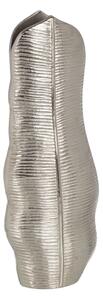 Vase Metal Silver 17 x 9 x 44 cm