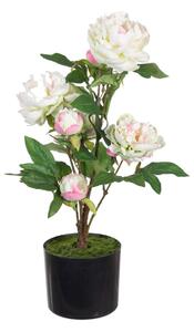 Decorative Plant 34 x 30 x 59 cm Cream Peony