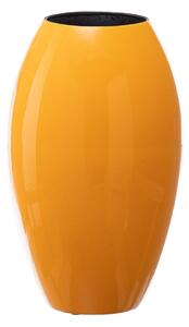 Vase 21,5 x 21,5 x 36 cm Ceramic Yellow