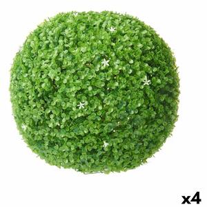 Decorative Plant Flowers Sheets Ball Plastic 37 x 37 x 37 cm (4 Units)